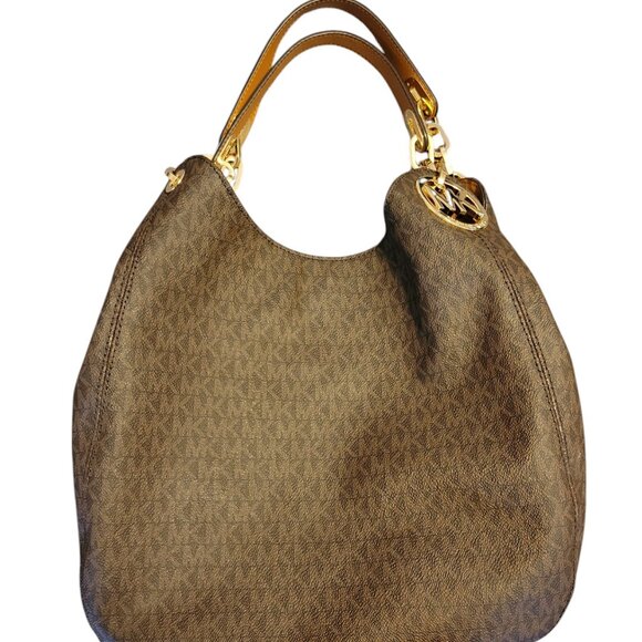 Michael Kors Fulton Large Logo Shoulder Bag NWT - Picture 1 of 9